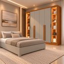 Ver imagem 1 de Conjunto Casal Guarda Roupa Portugal Reflecta e Cama Casal Monaco Yescasa
