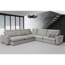 Ver imagem 1 de Sofá Manchester 3.83x3.83m de Canto, Retrátil e Reclinável - Avelã