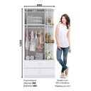 Ver imagem 5 de Guarda-Roupa de Bebê 2 Portas 2 Gavetas Labirinto