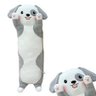 Pelucia Cachorro Almofada 50cm Polibrinq Plc04 Cinza - 4