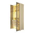 Ver imagem 5 de Guarda Roupa Modular 2 Portas Innova Led Reflecta Off White - Gelius