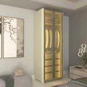 Ver imagem 7 de Guarda Roupa Modular 2 Portas Innova Led Reflecta Off White - Gelius