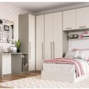 Ver imagem 1 de Guarda-Roupa Modulado Solteiro 6 Peças Elegance Móveis Castro