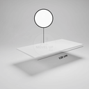 Ver imagem 7 de Tampo de Cozinha Branco 120x51cm P/ Balcão de Pia Armário Cooktop em Madeira Resistente Compacto