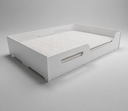 Ver imagem 3 de Cama Montessoriana Tamanho Casal com Grades de Proteção 100% MDF Baixa para Brincar Infantil - Branc
