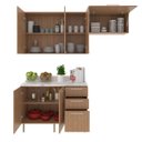 Ver imagem 5 de Armário Modulado para Cozinha Compacta 200cm Freijó 4 Peças Cz3100