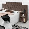 Cabeceira para Cama Box Aveludada com Mesa de Apoio Classic  - 2