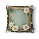 Ver imagem 3 de Kit 3 Capas de Almofada 43x43cm Microfibra Floral Floral Moldura Verde