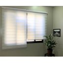 Ver imagem 1 de Persiana Rolo Double Vision Zebra 200larg x 220alt Branca com bando - Sala/ Escritório/Quarto/Sacada