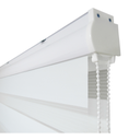 Ver imagem 5 de Persiana Rolo Double Vision Zebra 200larg x 220alt Branca com bando - Sala/ Escritório/Quarto/Sacada