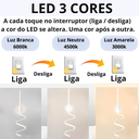 Ver imagem 5 de Luminária Arandela 43cm Led 24 Watts Espiral Parede Gimpo Kjbd-155:branco
