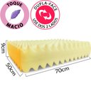Ver imagem 4 de Kit 2 Travesseiro Duplo Massageador Espuma Soft 50x70cm Bf Colchões