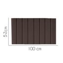 Ver imagem 2 de Painel Estofada Líbia 100CM Solteiro Courino Marrom - D A DECOR