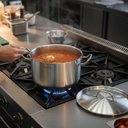 Ver imagem 7 de Panela Alta Caçarola com Tampa Linha Profissional 15,2l Inox