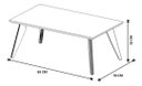 Ver imagem 5 de Mesa de Centro Retangular Dubai Off White