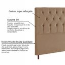 Ver imagem 6 de Cabeceira em Madeira Maciça Estofada com Botões Capitonê King Charlotte Espresso Móveis