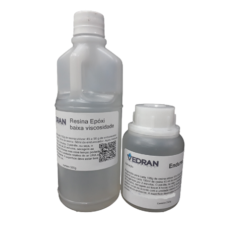 Resina Baixa Viscosidade Vedran Kit 750g