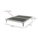 Ver imagem 2 de Base Box Cama Japonesa Toquio King Linho Cinza