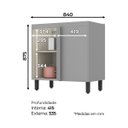 Ver imagem 2 de Balcão Canto Reto 1 Porta Belize Henn