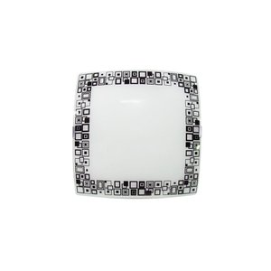 Plafon Sobrepor Quadrado Pequeno Mosaico Preto