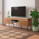 Ver imagem 1 de Rack Artely Lumina Cor Cinamomo C/off White 4704