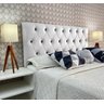 Cabeceira Casal 140 Cama Box Luna Capitone Branco Corano Painel Rbl - 1