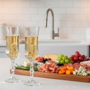 Ver imagem 4 de Jogo 6 Peças Taça de Cristal 150ml Transparente 21x6x6cm Vinho Água Espumante
