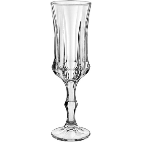 Jogo 6 Peças Taça de Cristal 150ml Transparente 21x6x6cm Vinho Água Espumante