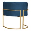 Ver imagem 7 de Poltrona Decorativa Sala de Estar Luana Base Gold Suede