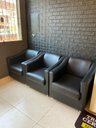 Ver imagem 3 de Kit 10 Poltronas Sofia Decorativa para Recepção Preta Corino