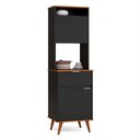 Ver imagem 2 de Armário Multiuso Alabama:preto/freijó