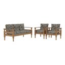 Ver imagem 2 de Jogo Sofá Madeira Maciça 3 Lugares e 2 Poltronas Liz Multimóveis Cr7001.t64