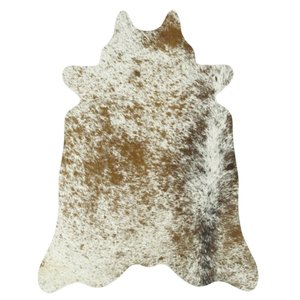 Tapete Couro de Boi - Baby Cow Salpicado Marrom e Branco - 240912163578