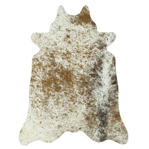 Tapete Couro de Boi - Baby Cow Salpicado Marrom e Branco - 240912163578