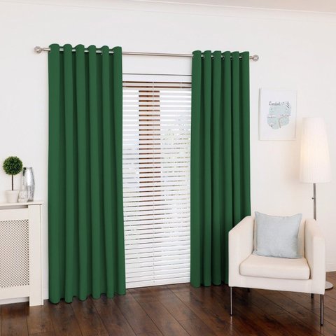 Cortina Oxford Verde-bandeira 300x270 Sala/quarto Fabritex