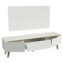 Ver imagem 6 de Rack Madesa Reims e Painel para Tv até 55 Polegadas 2 Portas e 1 Gaveta - Branco