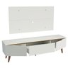 Rack Madesa Reims e Painel para Tv até 55 Polegadas 2 Portas e 1 Gaveta - Branco - 6