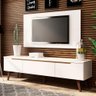 Rack Madesa Reims e Painel para Tv até 55 Polegadas 2 Portas e 1 Gaveta - Branco - 2