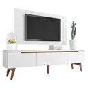 Ver imagem 3 de Rack Madesa Reims e Painel para Tv até 55 Polegadas 2 Portas e 1 Gaveta - Branco