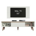 Ver imagem 5 de Rack Madesa Reims e Painel para Tv até 55 Polegadas 2 Portas e 1 Gaveta - Branco