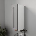 Ver imagem 1 de Armário Aéreo 1 Porta 20cm Arizona CabeCasa MadeiraOriginals Cinza/Branco