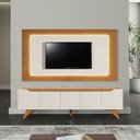 Ver imagem 2 de Painel Grecia e Rack Grecia 1,80m com Led Tv 58":naturalle/off