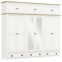 Ver imagem 2 de Guarda Roupa Bipartido 12 Portas Madeira Maciça Osiris Branco/freijó - G74 - Gran Belo