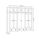 Ver imagem 4 de Guarda Roupa Bipartido 12 Portas Madeira Maciça Osiris Branco/freijó - G74 - Gran Belo