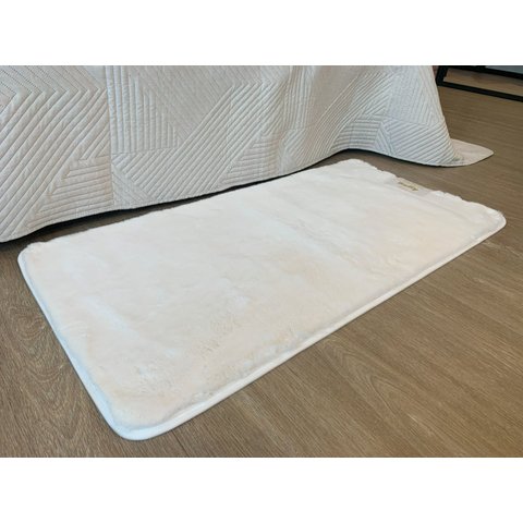 Tapete para Quarto Antiderrapante Fluffy Toque Pele Coelho Felpudo
