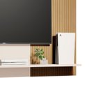 Ver imagem 5 de Painel Mênfis Moderno para Tvs de até 50" com 2 Prateleiras:off White