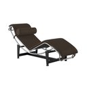 Ver imagem 1 de Chaise Lc-4 Cromada em Sued Marrom