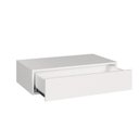 Ver imagem 4 de Escrivaninha Mesa Escritório Suspensa 100% MDF Complemento 1 Gaveta 78,5cm Branco Line