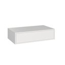 Ver imagem 2 de Escrivaninha Mesa Escritório Suspensa 100% MDF Complemento 1 Gaveta 78,5cm Branco Line