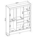 Ver imagem 2 de Guarda Roupa Roupeiro Casal 8 Portas 2 Gavetas Munique com Espelho Cinamon Touch Off White Demóbile